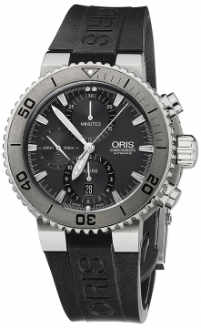 Buy this new Oris Aquis Titan Chronograph 46mm 01 674 7655 7253-07 4 26 34TEB mens watch for the discount price of £2,296.00. UK Retailer.